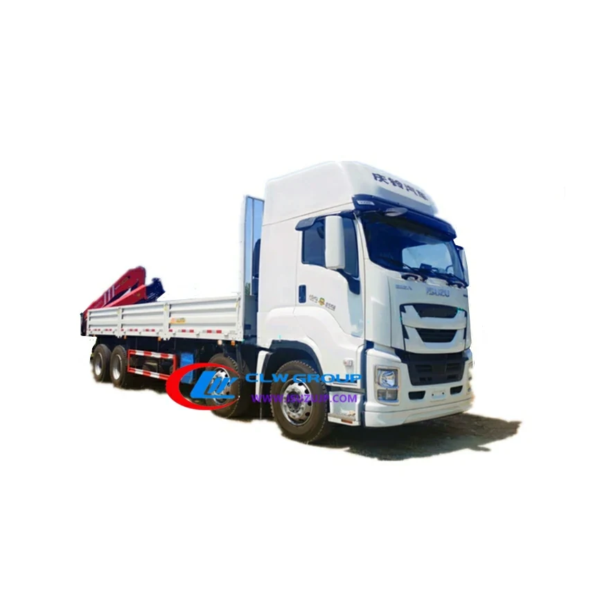 12 Wheel ISUZU GIGA Palfinger Knuckle Crane Lorry for Sale view 5