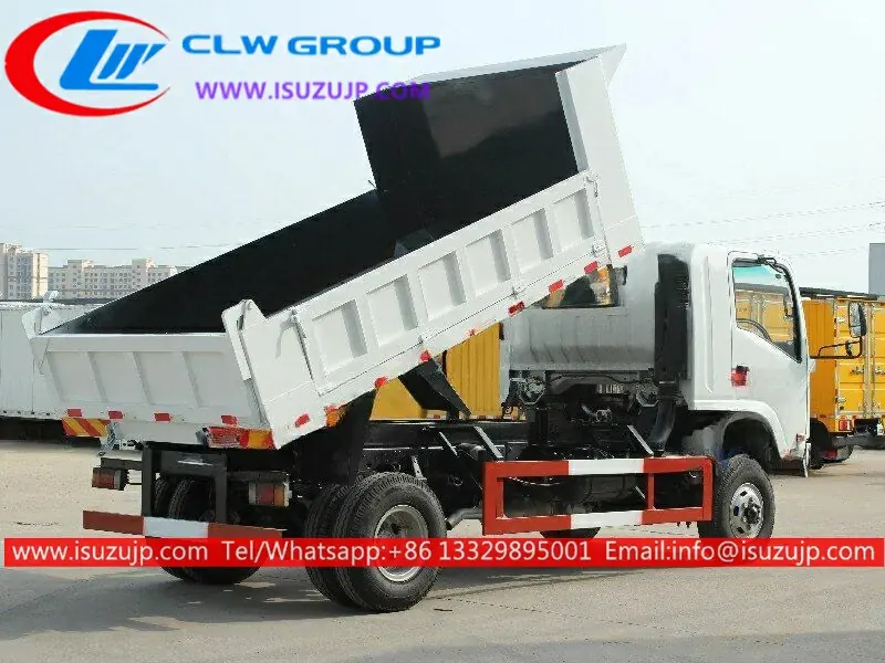 4 Wheel Drive ISUZU NQR 6 Tons Military Dump Truck with Sleeping Cabin for Sale view 4