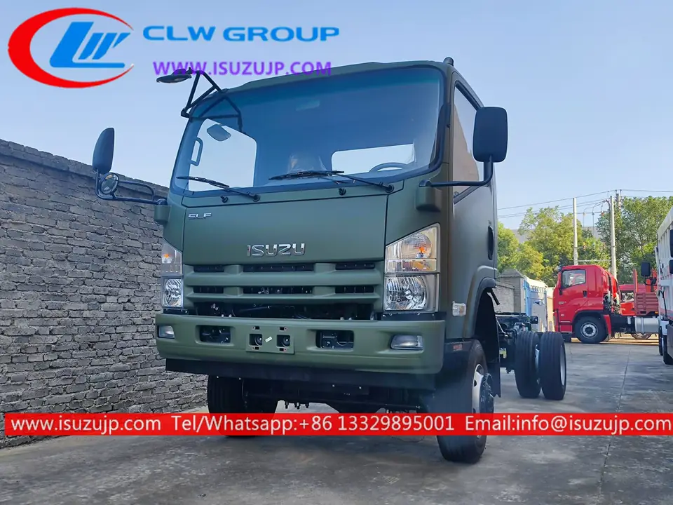4WD 4×4 ISUZU NPR All Terrain 8tons Truck Chassis view 3