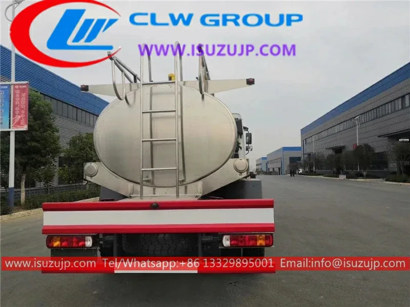 4WD ISUZU FTR FVR Stainless Steel Off Road Fuel Truck view 4