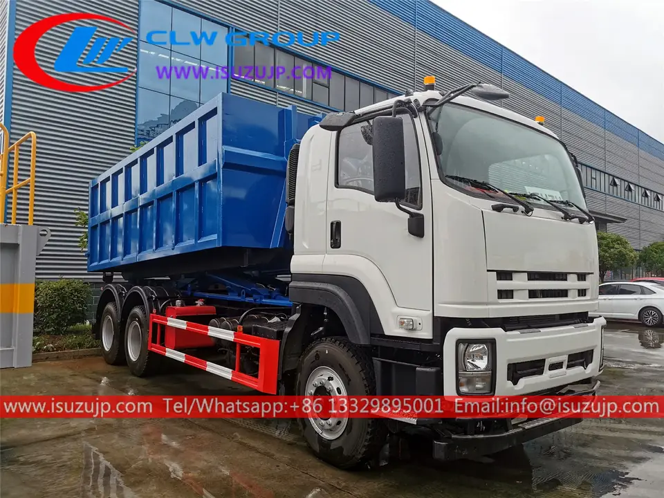 6×4 ISUZU VC61 20tons Hook Lift Dumpster for Sale view 4
