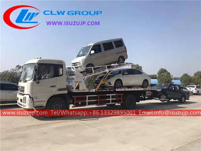 ISUZU 6 Tons One Towing Three Wrecker Truck view 4