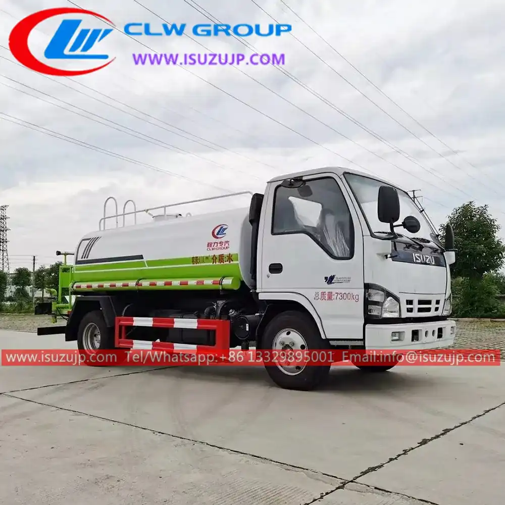 ISUZU 600P 6tons Delivery Water Tanker view 3