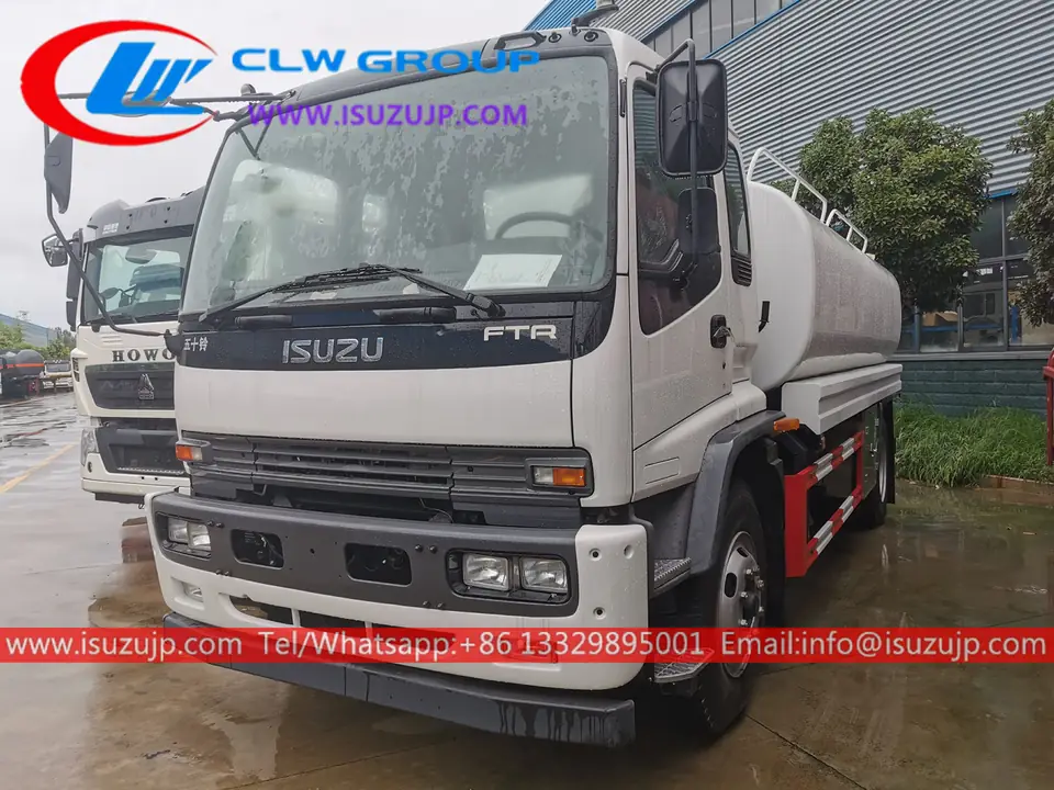 ISUZU FTR 3000 Gallons Stainless Steel Water Hauler for Sale view 3