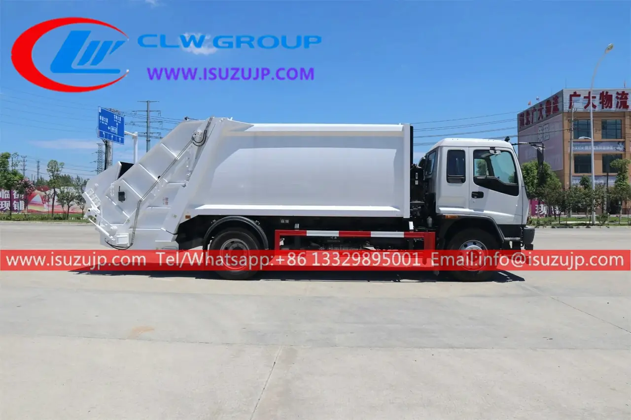 ISUZU FVR 12 Ton Compact Garbage Truck view 3