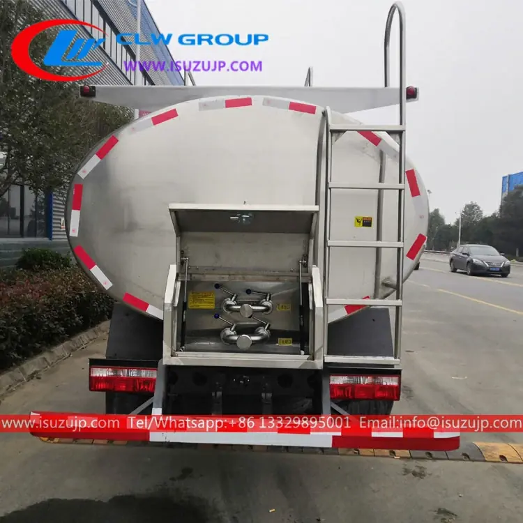 ISUZU FVR 15000liters Milk Transport Tanker Lorry view 4