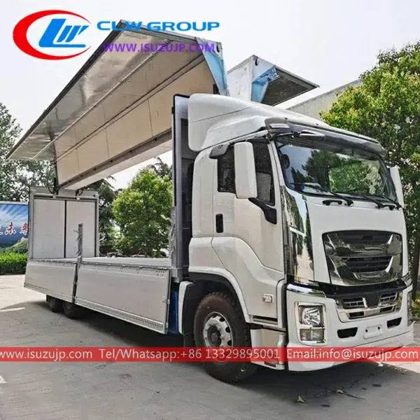 ISUZU GIGA 10 Wheeler Aluminum Truck Wing Van for Sale view 3