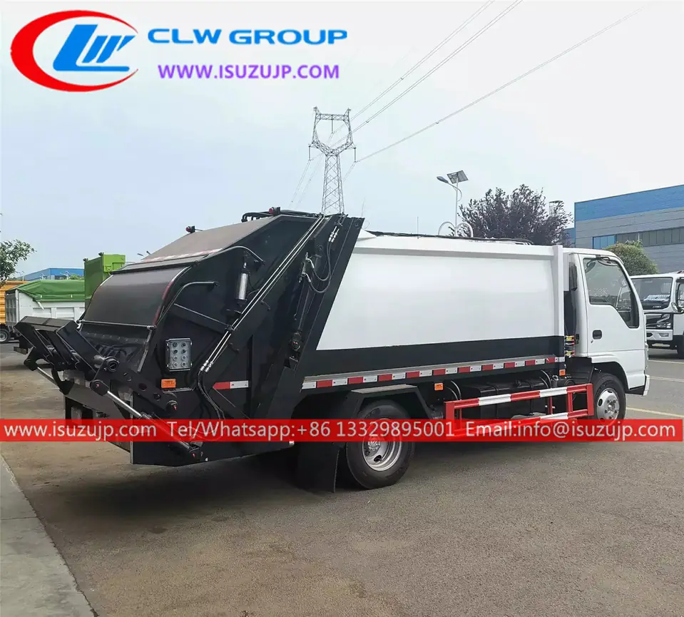 ISUZU NHR 6cbm Dumpster Compactor Truck view 4