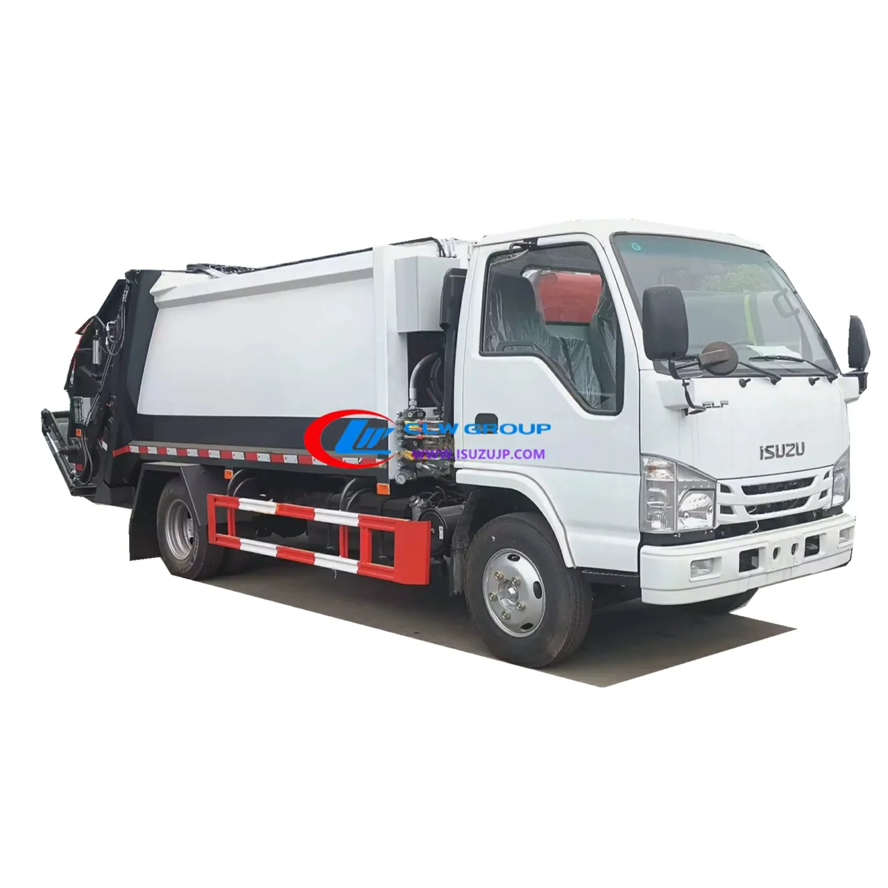ISUZU NHR 6cbm Dumpster Compactor Truck view 5