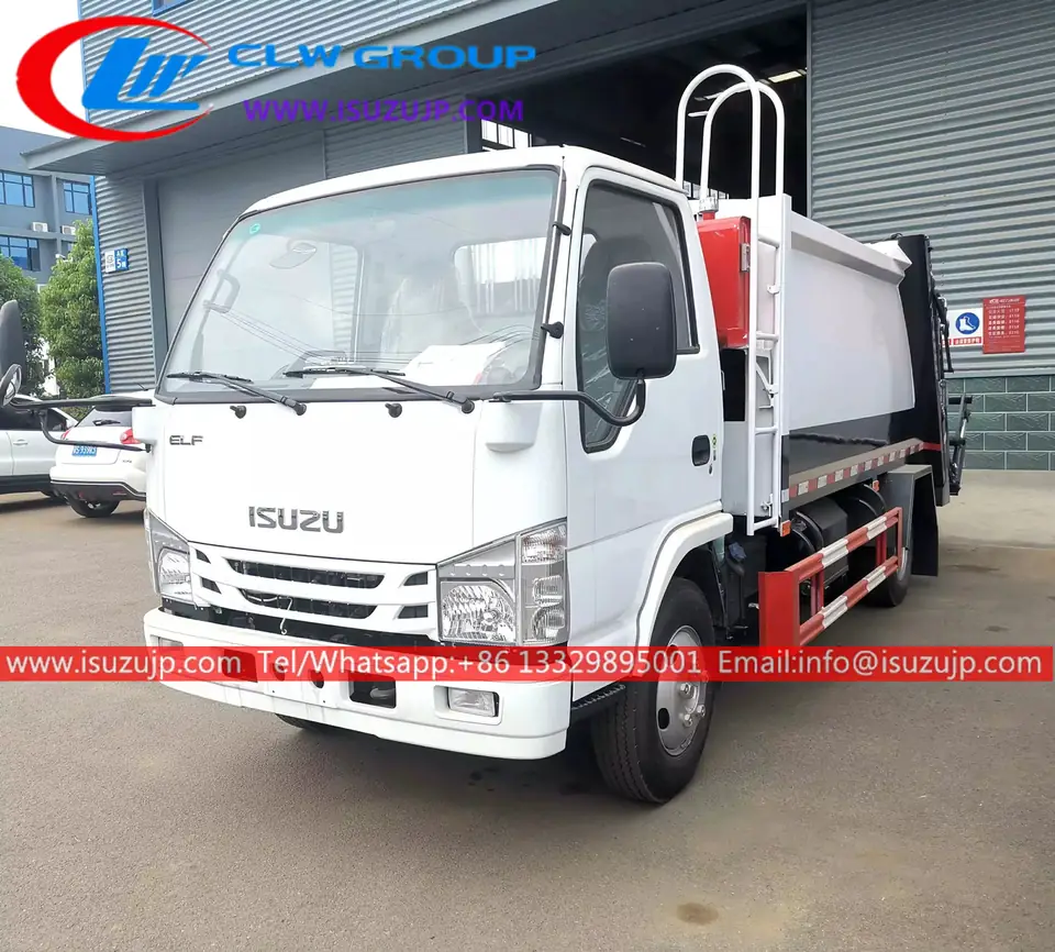 ISUZU NHR 6cbm Dumpster Compactor Truck