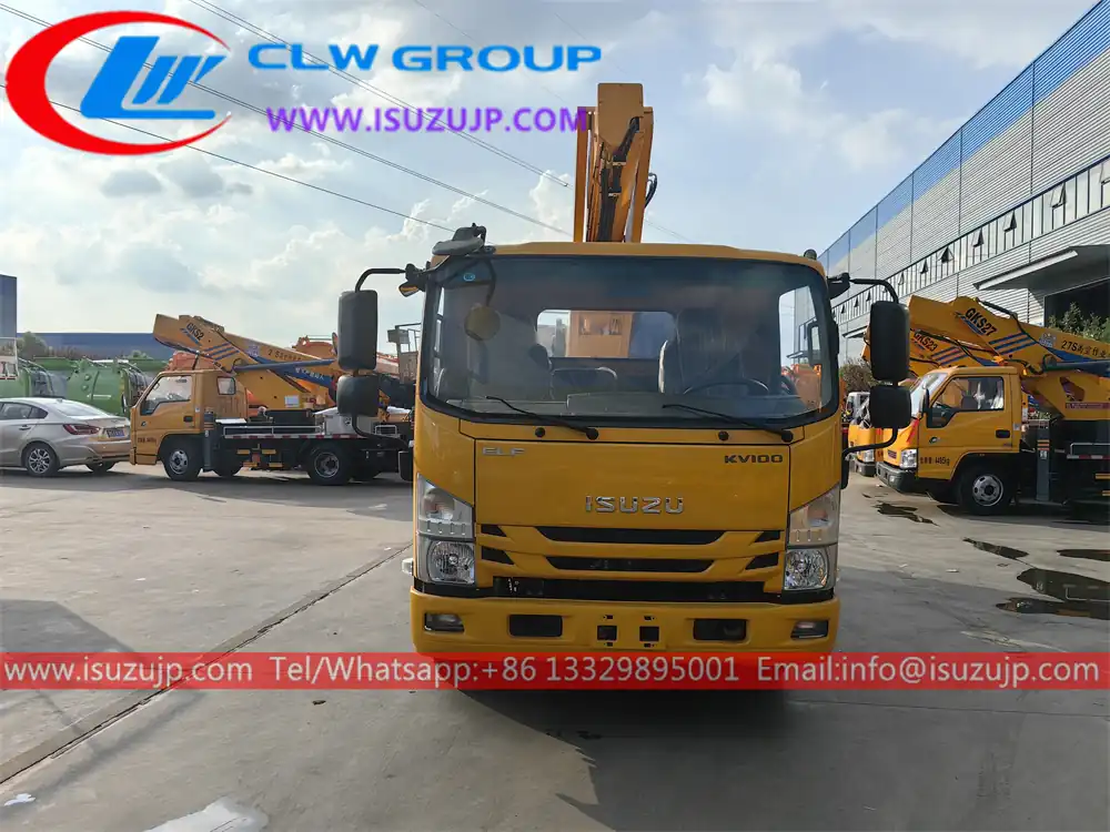 ISUZU NMR 19m 20m 21m Boom Lift Truck view 2