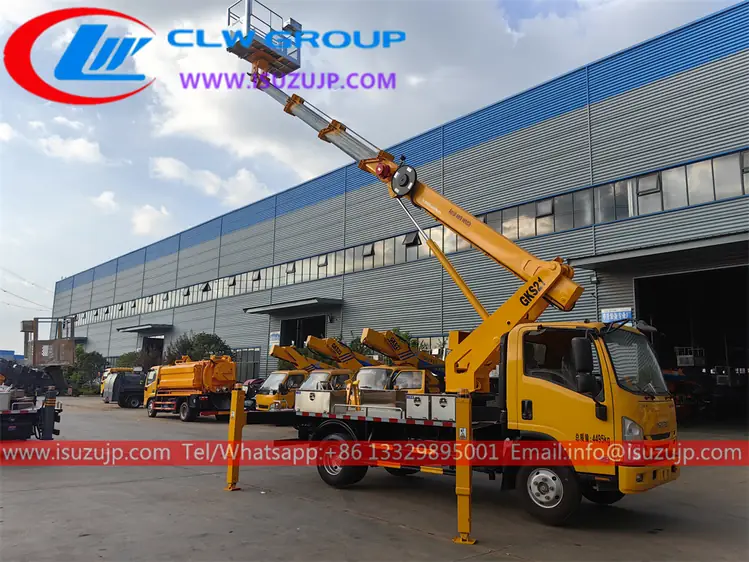ISUZU NMR 19m 20m 21m Boom Lift Truck view 3