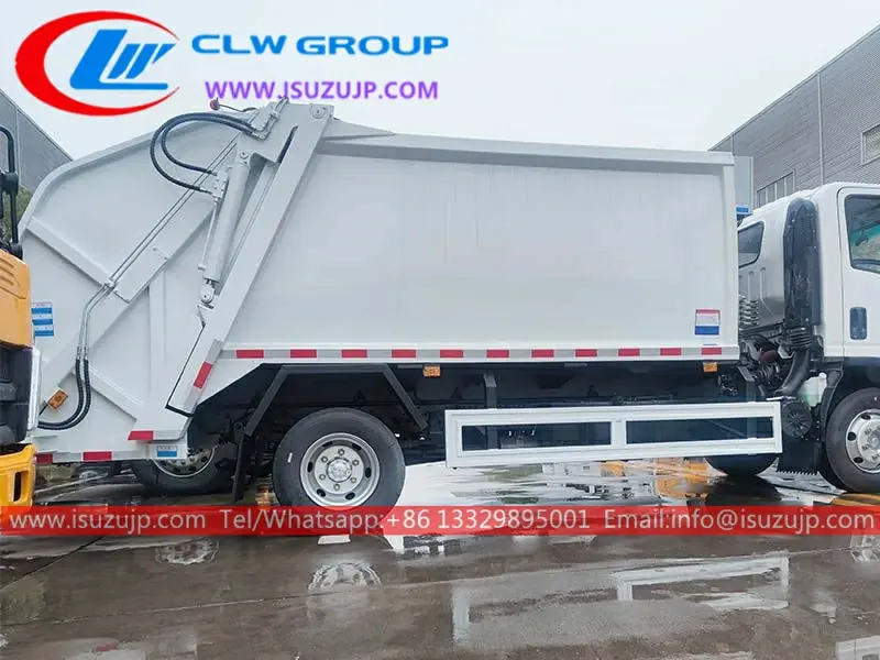 ISUZU NP Foward 190HP 8 Cubic Meters Refuse Compactor Truck for Sale view 4