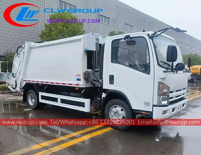 ISUZU NP Foward 190HP 8 Cubic Meters Refuse Compactor Truck for Sale view 3