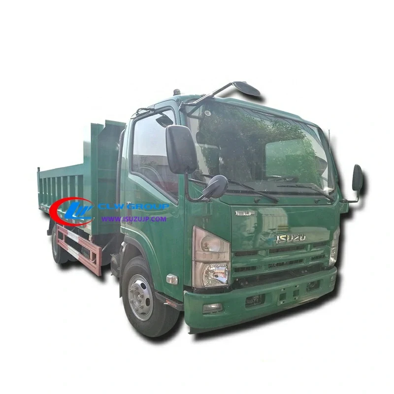 ISUZU NQR Light Duty 6 Cube Drop Side Tipper Truck for Sale view 5