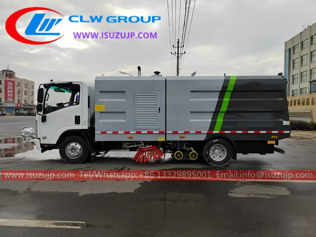 ISUZU NQR Medium Duty Truck Mounted Sweeper for Sale view 3
