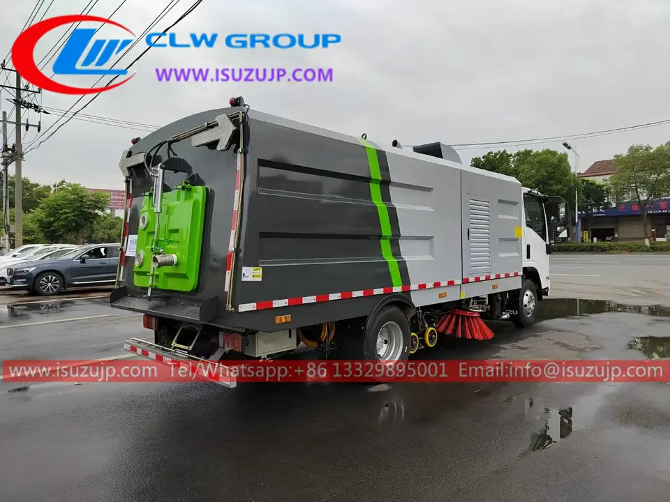 ISUZU NQR Medium Duty Truck Mounted Sweeper for Sale view 4