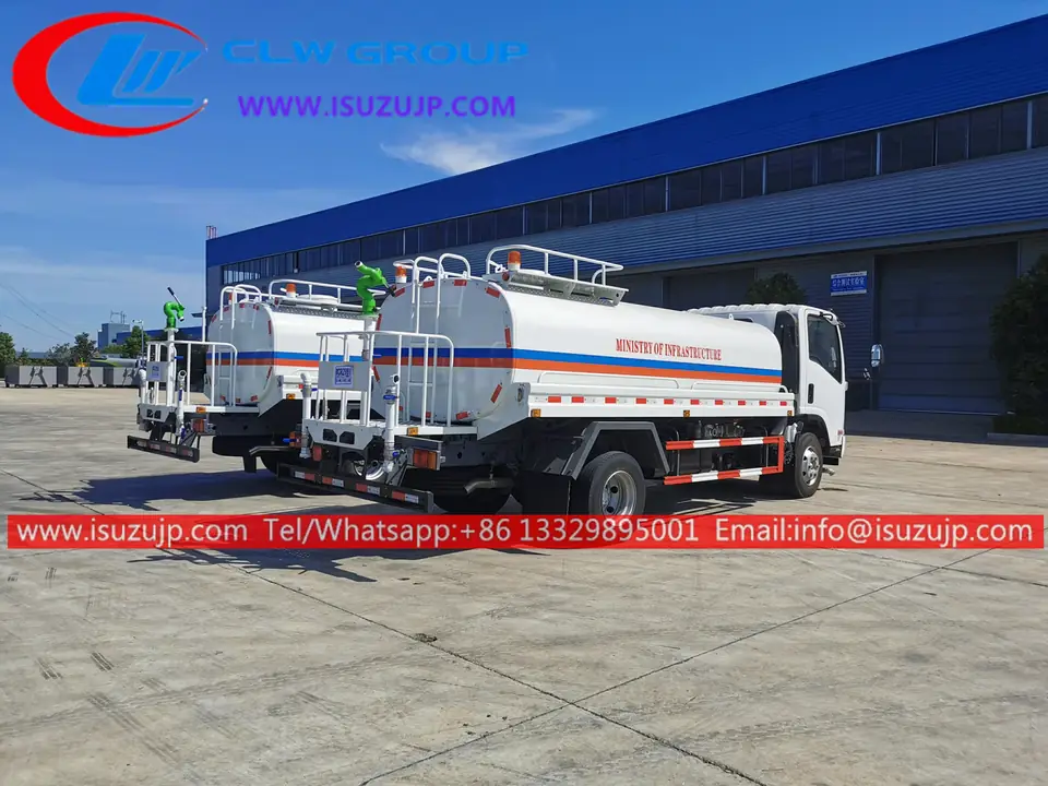 Japan ISUZU 10000liters Water Pumper Truck for Sale Ghana view 4