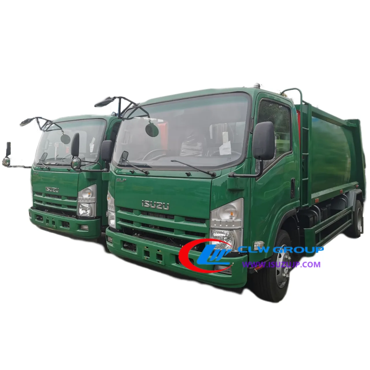 Two Units ISUZU 8 Cube Rear Load Refuse Truck Shipping to Oman view 5