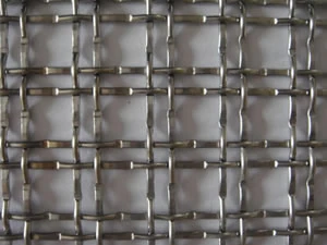 Crimped decorative wire mesh used as an interior screen