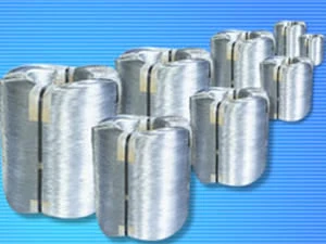 Galvanized iron wire coils prepared for export packing