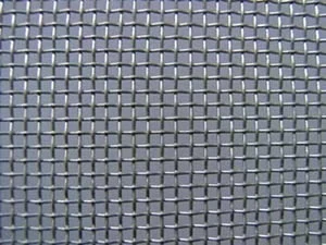 Square woven wire mesh close up