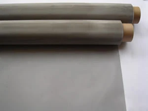 Roll of fine stainless steel wire cloth on a core
