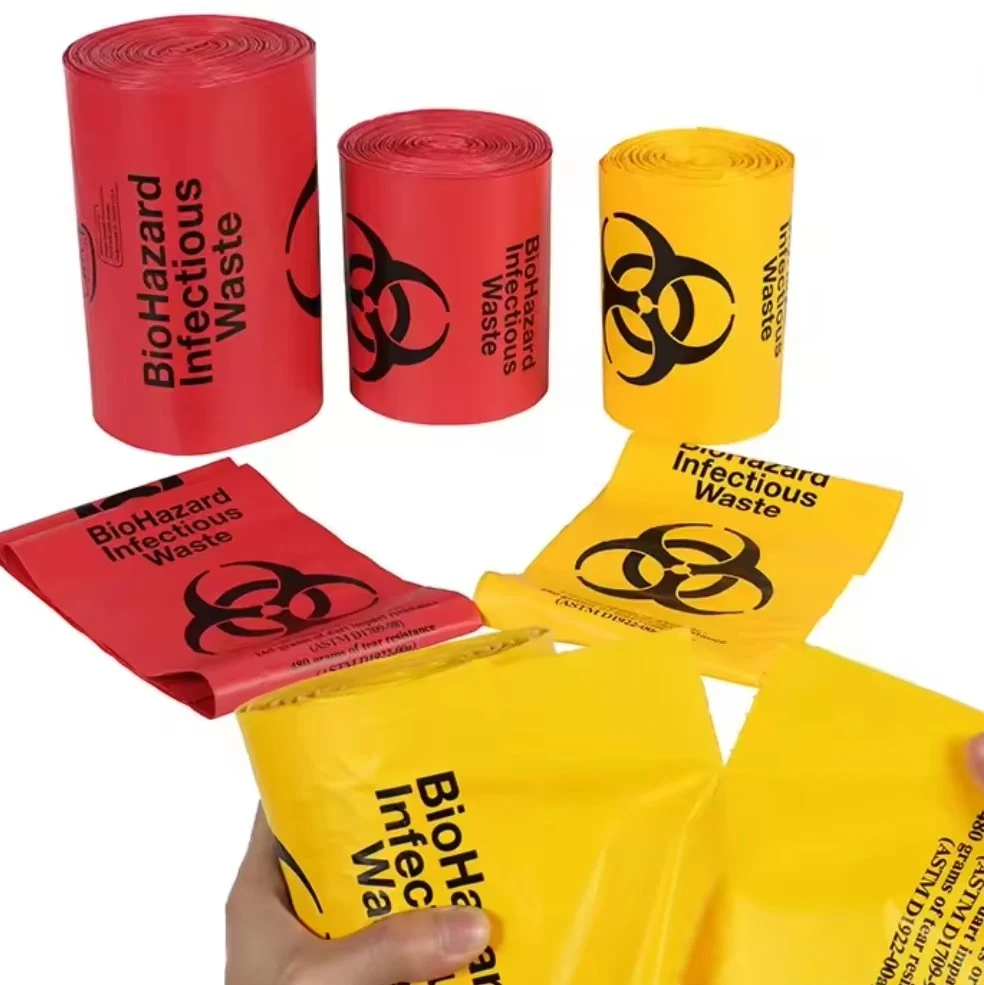 Autoclavable Biohazard Bag Yellow Medical Waste Bag