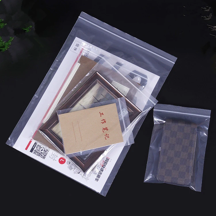 Eco Friendly Resealable Food Packaging PE Plastic Zip Lock Bags