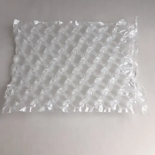Sheet of clear inflated air cushion