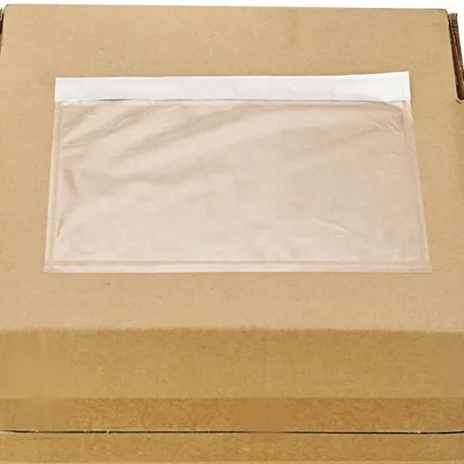 Transparent self adhesive Packing list envelope