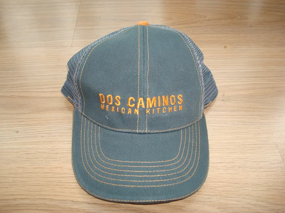 Denim Blue Trucker Cap With Mesh Back