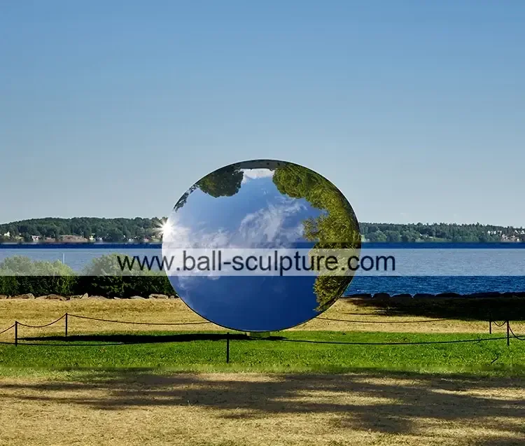 Anish Kapoor Stainless Steel Sky Mirror manufactured in stainless steel