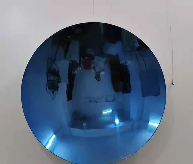 Metal Circular Concave Mirror Home Decoration Wall Art manufactured in stainless steel