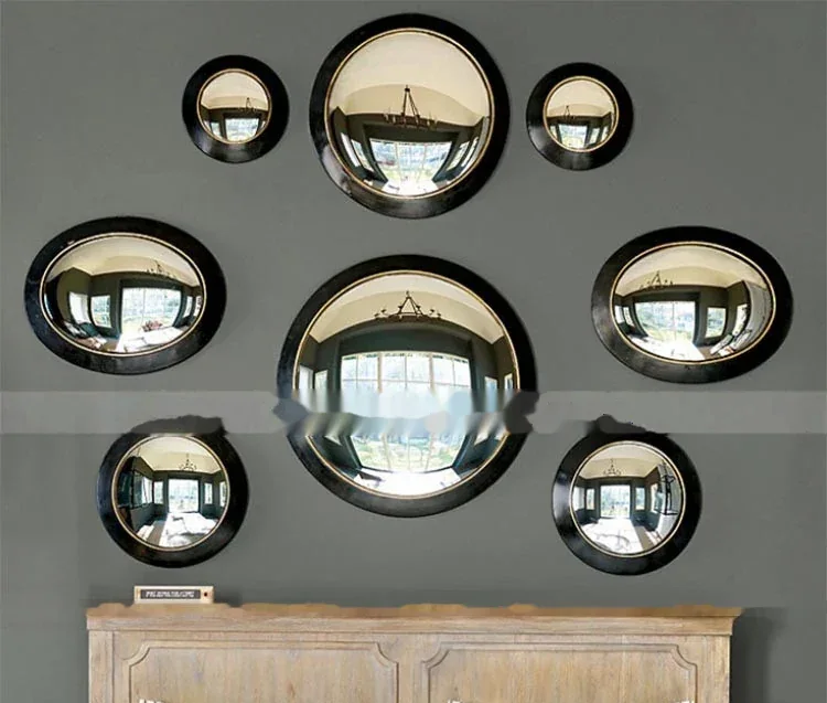 Modern Polishing Metal Art Convex Mirror Stainless Steel Wall Sculpture manufactured in stainless steel