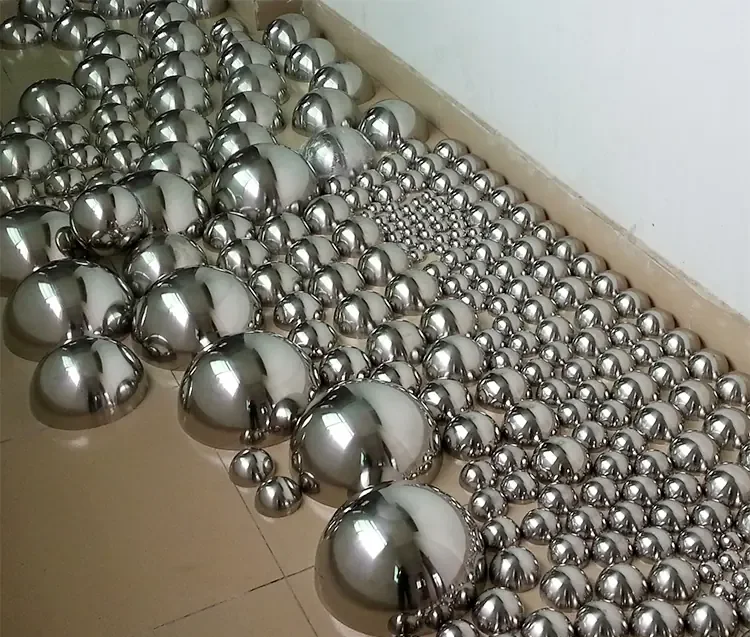 Stainless Steel Hemispheres Half Balls manufactured in stainless steel