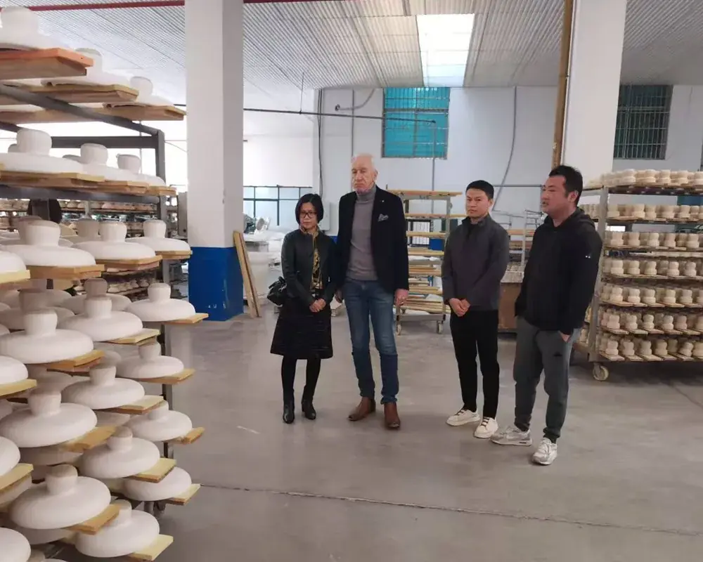 INMR representatives visiting the Baolifeng insulator plant
