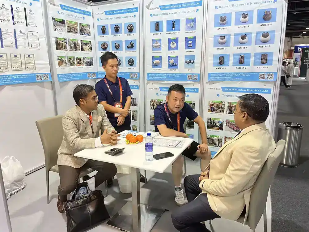 Visitors at the Baolifeng stand during Middle East Energy 2026