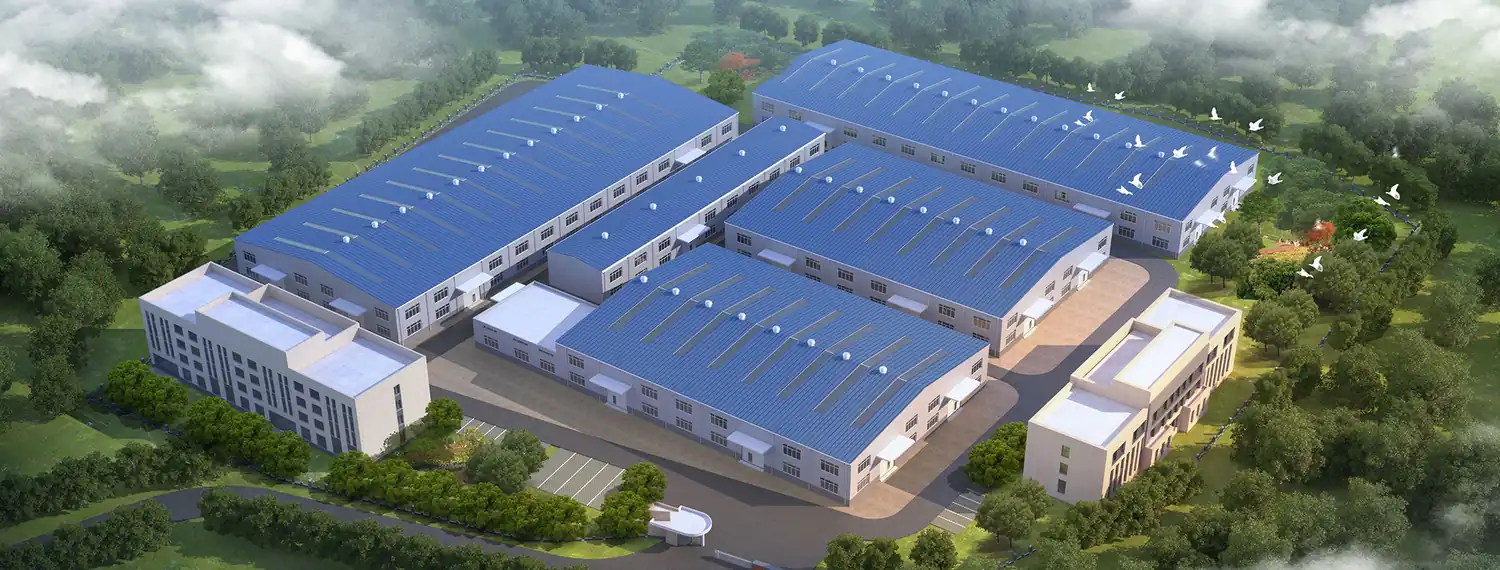Aerial view of the Jiangxi Baolifeng Electric manufacturing campus in Pingxiang, Jiangxi