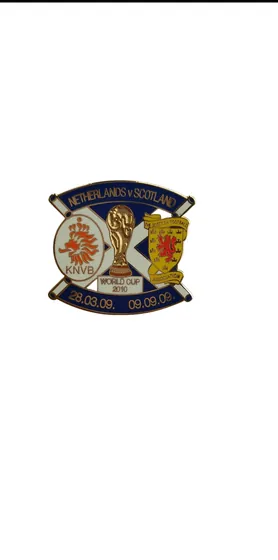 Dual Flag Soft Enamel Lapel Pin showing two crossed flags in soft enamel
