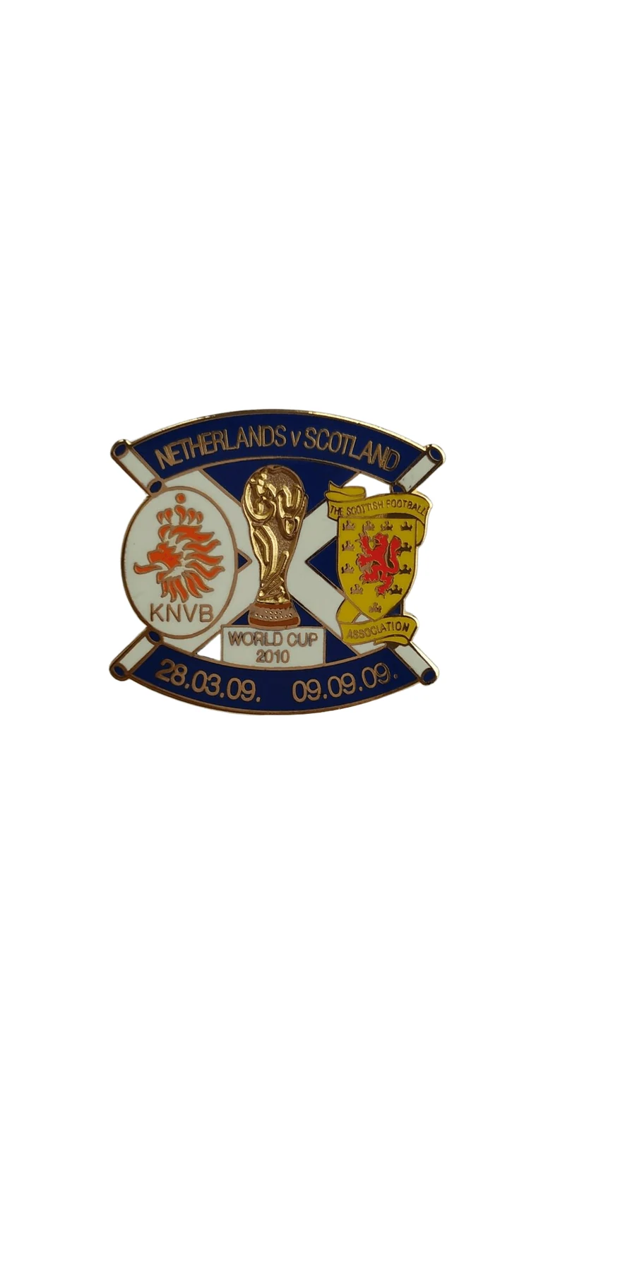 Dual Flag Soft Enamel Lapel Pin showing two crossed flags in soft enamel