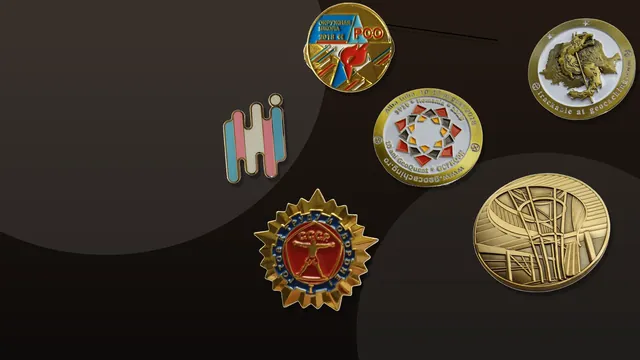 Custom challenge coins award pins and relief medals for clubs and events