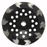 Arrow Segment Diamond Grinding Cup Wheel for Stone — Arrow segments for fast stock removal on stone