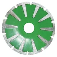 Concave Diamond Cutting Blade — Curved body for dry curve cutting in stone