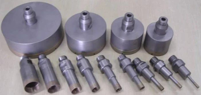 Diamond Core Bits and Countersinks — Matched core bits and countersinks for glass