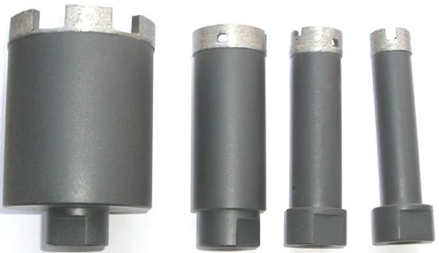 Diamond Core Bits for Stone — Core bits with the bond matched to the stone