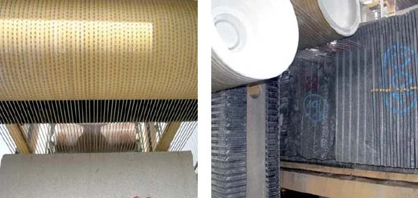 Diamond Wire Saw for Multi-cutting — Multi-wire slab cutting at low kerf loss