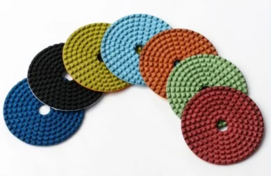Flexible Diamond Pad for Dry Polishing — Dry flexible pads for on-site stone polishing