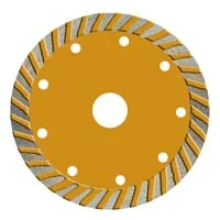 High Segment Turbo Diamond Blade — Tall turbo segment for long life and fast cutting