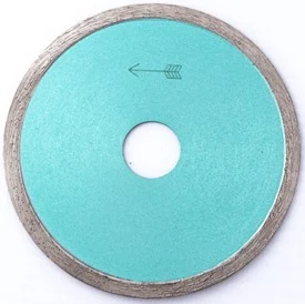 Continuous Rim Diamond Balde for Glass — Closed rim for chip-free glass cutting